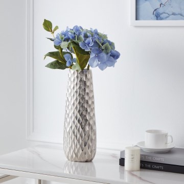 Eglo - Metal vase 31x12 cm silver