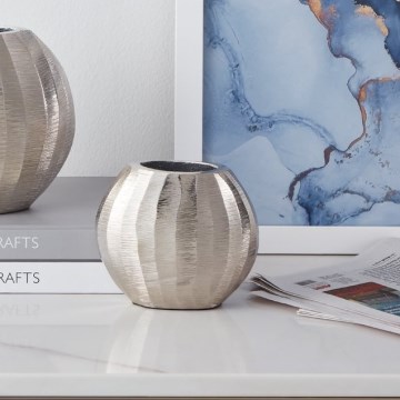 Eglo - Metal vase 9,5x11 cm matte chrome