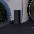 Eglo - Outdoor SCHUKO Socket Post IP54, Anthracite