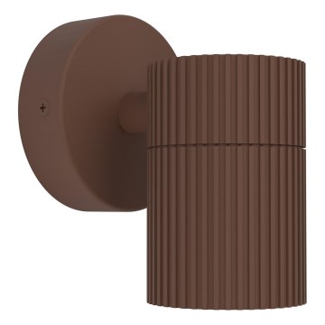 Eglo - Outdoor wall light 1x GU10/28W/230V IP44 brown