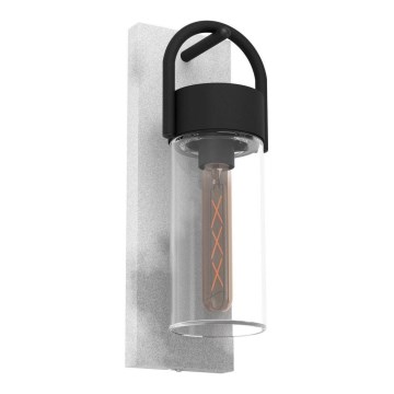Eglo - Outdoor wall light 1xE27/28W/230V IP44 grey