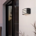 Eglo - Outdoor wall light 1xE27/40W/230V anthracite IP54