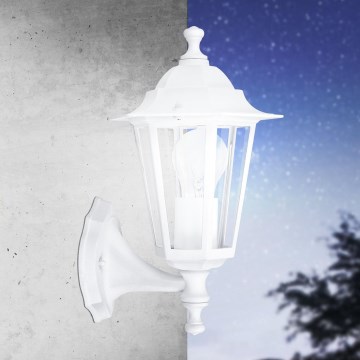 Eglo - Outdoor wall light 1xE27/60W white
