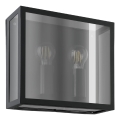Eglo - Outdoor Wall Light 2xE27/40W/230V IP44 Black
