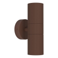 Eglo - Outdoor Wall Light 2xGU10/28W/230V IP44 Brown