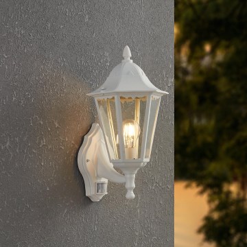Eglo - Outdoor wall light with a sensor 1xE27/60W/230V