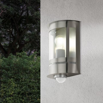 Eglo - Outdoor wall light with a sensor 1xE27/60W/230V IP44