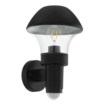 Eglo - Outdoor wall light with a sensor 1xE27/60W/230V IP44