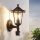 EGLO -  Outdoor wall light with a sensor 1xE27/60W black