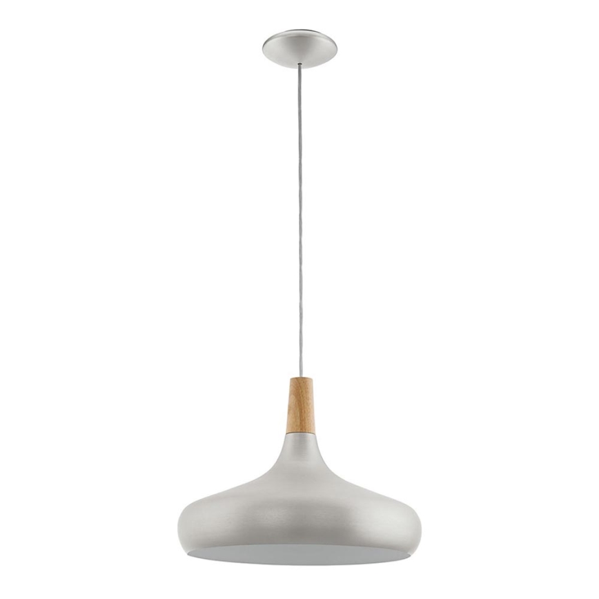 Eglo - Pendant light 1xE27/60W/230V d. 40 cm silver