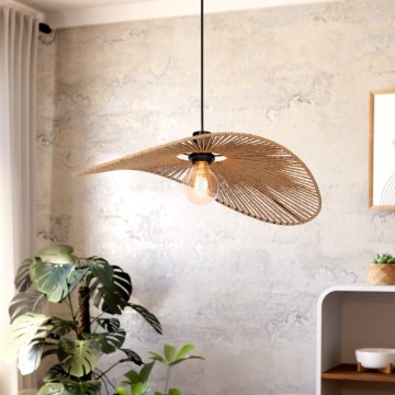 Eglo - Pendant light on cable 1xE27/42W/230V 56 cm brown/black