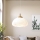 Eglo - Pendant light on cord 1xE27/40W/230V Ø 55 cm white/beige