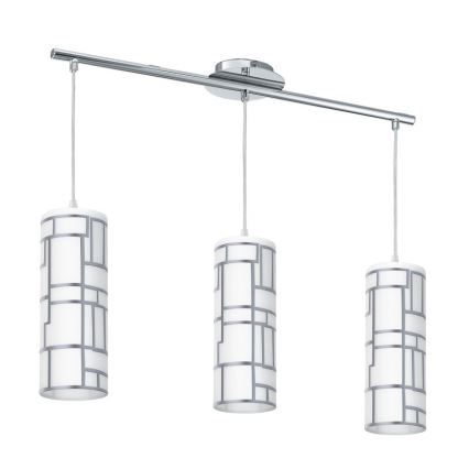 Eglo - Replacement glass for chandelier and lamp BAYMAN white/shiny chrome