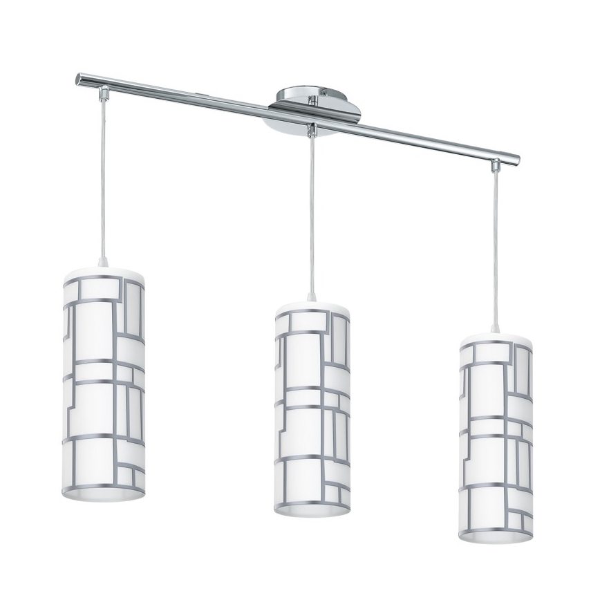 Eglo - Replacement glass for chandelier and lamp BAYMAN white/shiny chrome