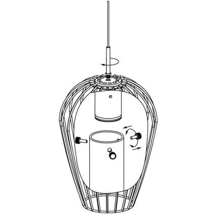 Eglo - Replacement glass for chandelier and table lamp VENCINO white