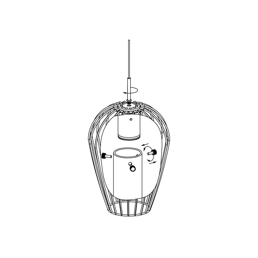 Eglo - Replacement glass for chandelier and table lamp VENCINO white