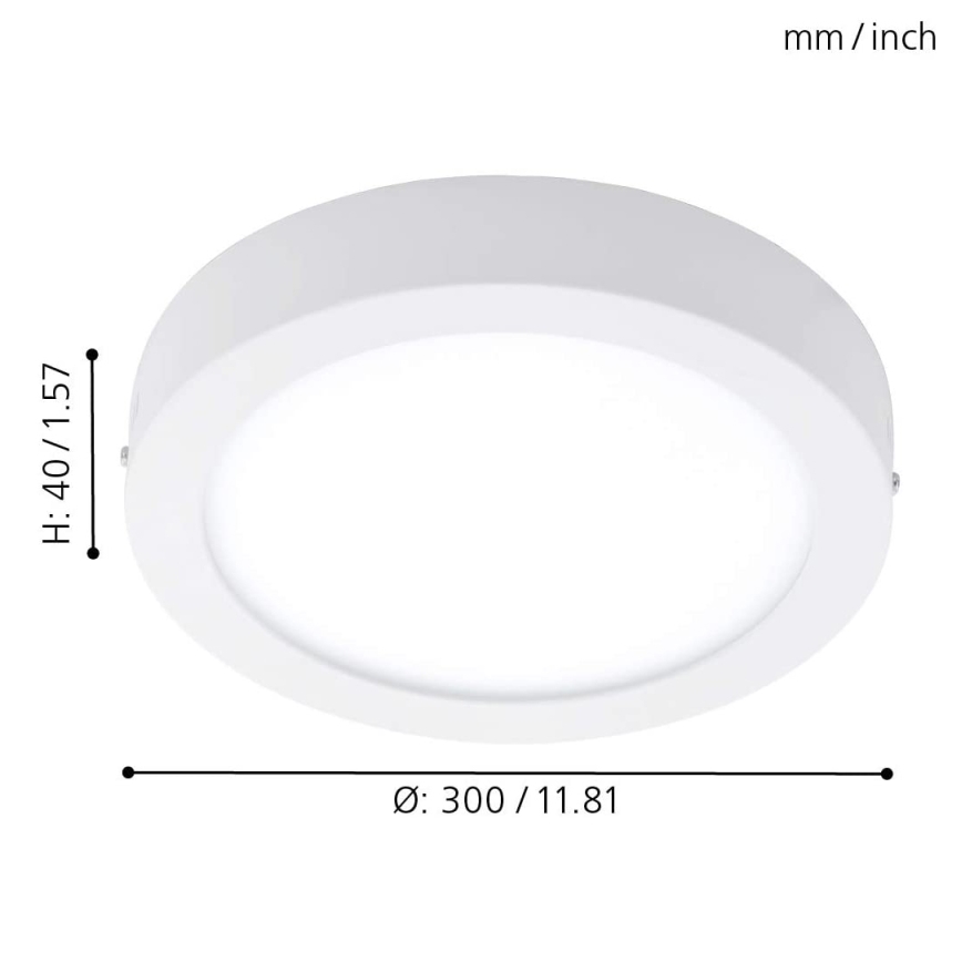 Eglo - RGBW Dimmable ceiling light FUEVA-C LED/21W/230V