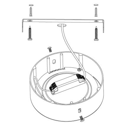 Eglo - RGBW Dimmable ceiling light FUEVA-C LED/21W/230V