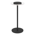 Eglo - RGBW LED Dimmable Rechargeable Touch Table Lamp, LED/5V, 2000 mAh, Black