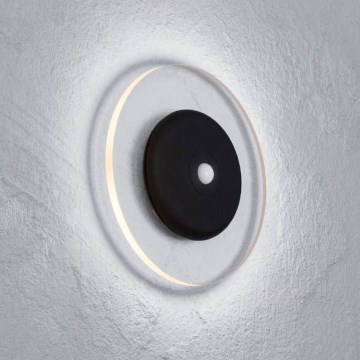 Eglo - RGBW LED Dimmable Rechargeable Wall Light with Motion and Dusk Sensor, LED/5V 2000 mAh, Black + Remote Control