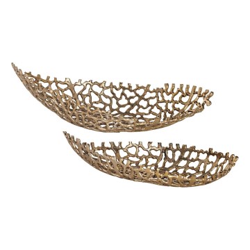 Eglo - SET 2x Decorative tray 44/61 cm gold