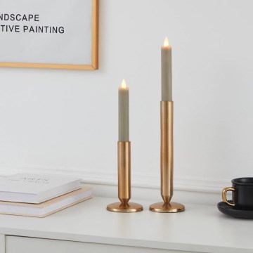 Eglo - SET 2x LED Candle LED/1xAAA 15 cm beige