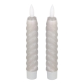 Eglo - SET 2x LED Candle LED/1xAAA 15 cm grey