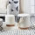 Eglo - SET 2x Stool d. 30,5/37 cm white