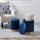 Eglo - SET 2x Stool d. 31,5/36 cm blue/gold