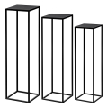 Eglo - SET 3x Flower stand black