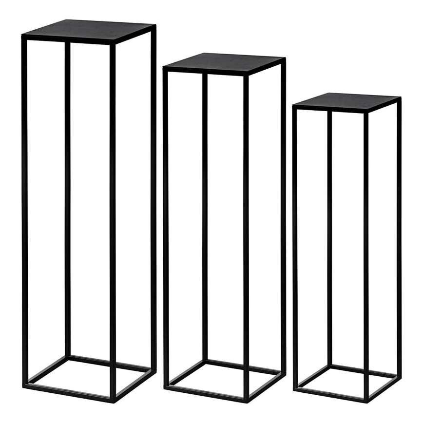 Eglo - SET 3x Flower stand black