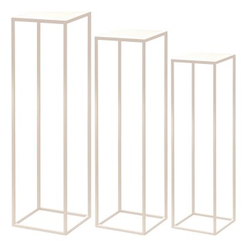 Eglo - SET 3x Flower stand creamy