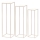Eglo - SET 3x Flower stand creamy