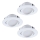 Eglo - SET 3x LED Dimmable recessed light PINEDA 1xLED/5,5W/230V