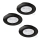 Eglo - SET 3x LED Recessed light 1xGU10/4W/230V black