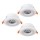 Eglo - SET 3x LED Recessed light 3xLED/4,8W/230V white