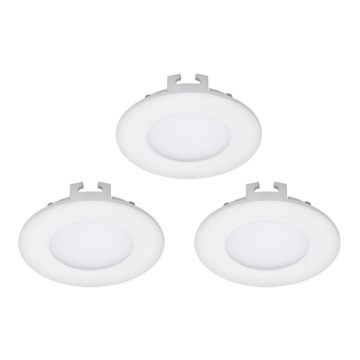 Eglo - SET 3x LED Recessed light FUEVA 1 1xLED/2,7W/230V