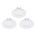 Eglo - SET 3x LED Recessed light FUEVA 1 1xLED/2,7W/230V