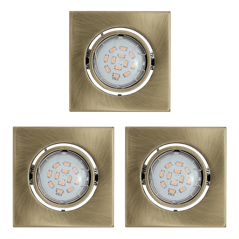 Eglo - SET 3x LED recessed light IGOA 3xGU10/5W/230V