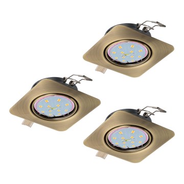 Eglo - SET 3x LED Recessed light PENETO 3xGU10-LED/5W/230V