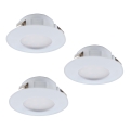 Eglo - SET 3x LED suspended ceiling light PINEDA 1xLED/6W/230V