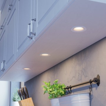 Eglo - Set of 3 Dimmable LED recessed downlights LED/4,8W/230V dia. 8,8 cm white