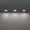 Eglo - Set of 3 LED bathroom recessed downlights LED/4.9W/230V 2700/4000/6500K Ø 8.8 cm IP65 white