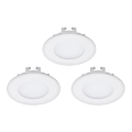 Eglo - Set of 3 LED recessed downlights FUEVA 1 1xLED/2.7W/230V Ø 8.5 cm