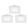Eglo - Set of 3 LED recessed downlights FUEVA 1 LED/2,7W/230V 8,5x8,5 cm