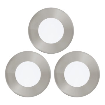 Eglo - Set of 3 LED recessed downlights FUEVA LED/2.7W/230V Ø 8.5 cm