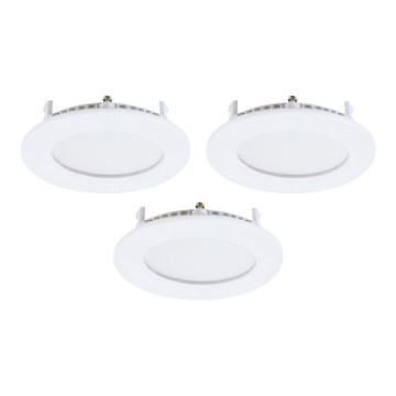Eglo - Set of 3 LED recessed downlights FUEVA-RW 1xLED/2.8W/230V Ø 8.5 cm
