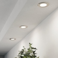 Eglo - Set of 3 LED recessed downlights, LED/3.7W/230V, 2700/4000/6500K, Ø 8.8 cm, matte chrome