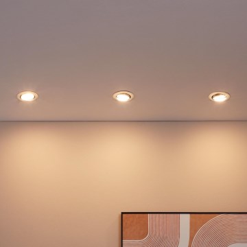 Eglo - Set of 3 PENETO LED recessed downlights, each with 1x GU10 LED (5W, 230V)