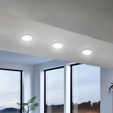 Eglo - Set of 3 RGBW Dimmable LED Recessed Downlights LED/4.7W/230V 2700-6500K White